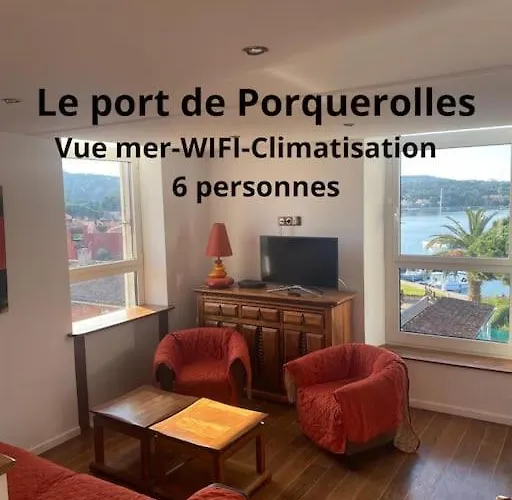 Ile De Porquerolles : T3 Climatise Vue Mer